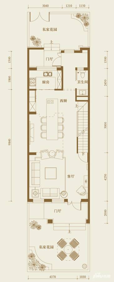 龙湾城普通住宅240㎡户型图