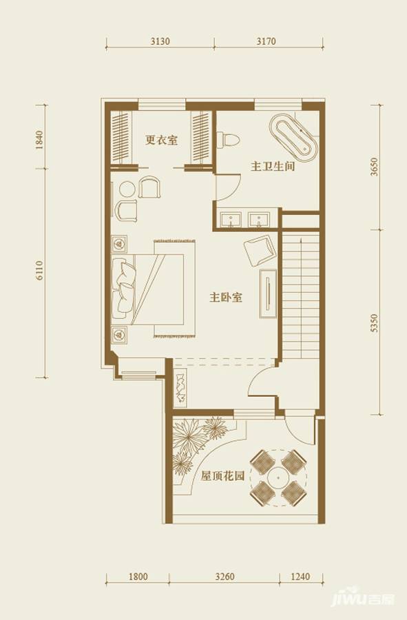 龙湾城2室1厅1卫290㎡户型图