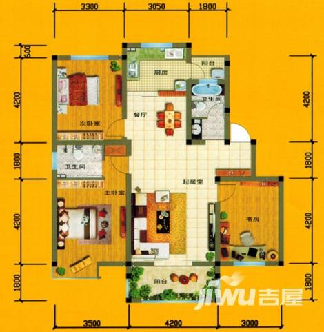 欣隆盛馨苑普通住宅115.8㎡户型图