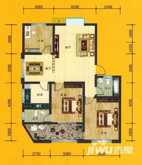 欣隆盛馨苑普通住宅117.5㎡户型图