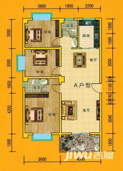 欣隆盛馨苑普通住宅112.3㎡户型图