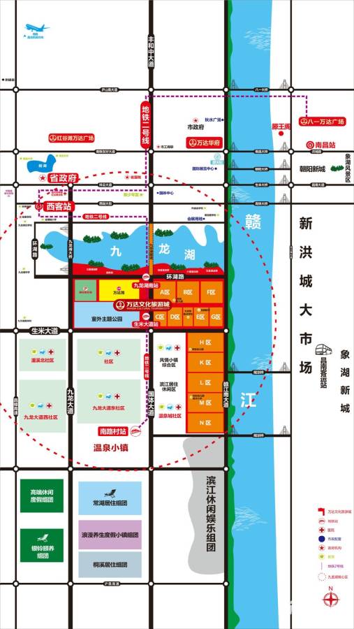南昌融创文旅城位置交通图