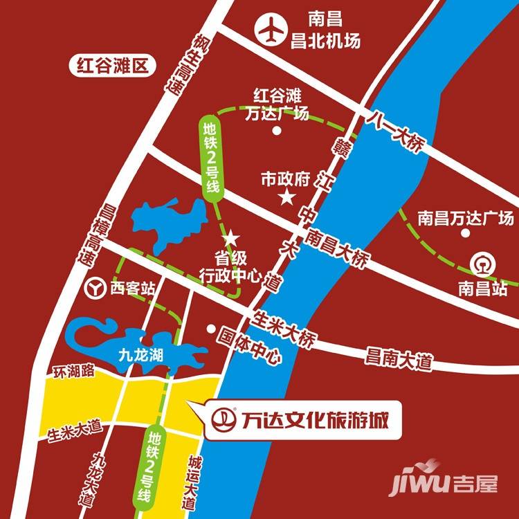南昌融创文旅城位置交通图图片