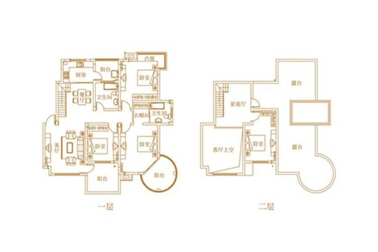 新丰丽都花园4室3厅2卫161.3㎡户型图