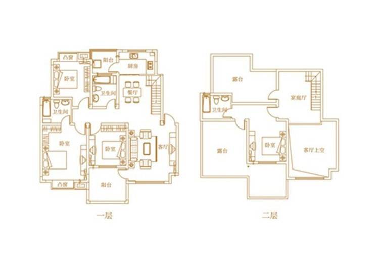 新丰丽都花园4室3厅3卫161.9㎡户型图