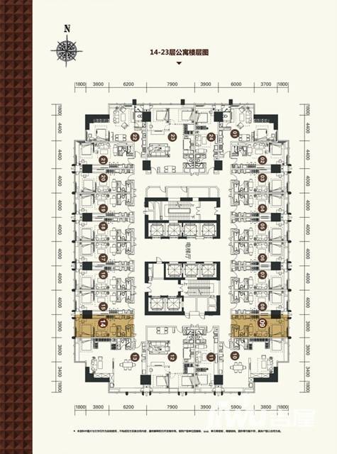 力高滨江国际普通住宅48.2㎡户型图