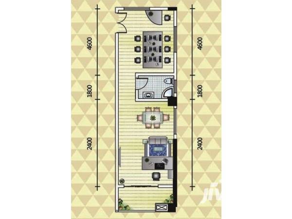 水榭尚都普通住宅73.6㎡户型图