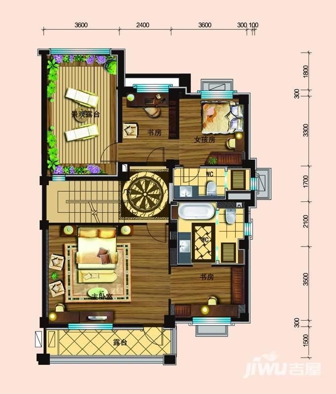 迁安碧桂园5室2厅4卫259㎡户型图