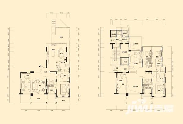 澳润公馆7室3厅6卫户型图