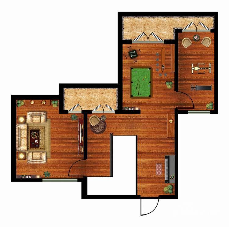 橡树湾普通住宅366㎡户型图