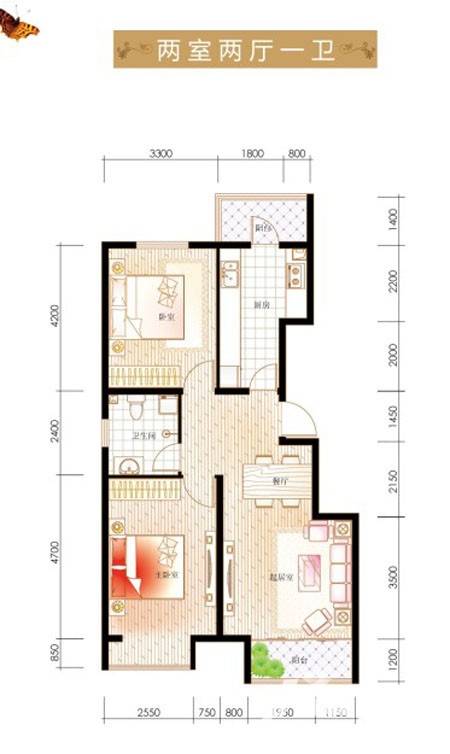 燕东天赐良园普通住宅96㎡户型图