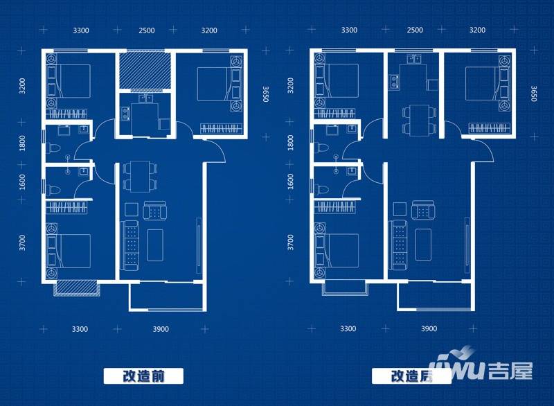 凤城天鹅湖庄园3室2厅2卫112㎡户型图