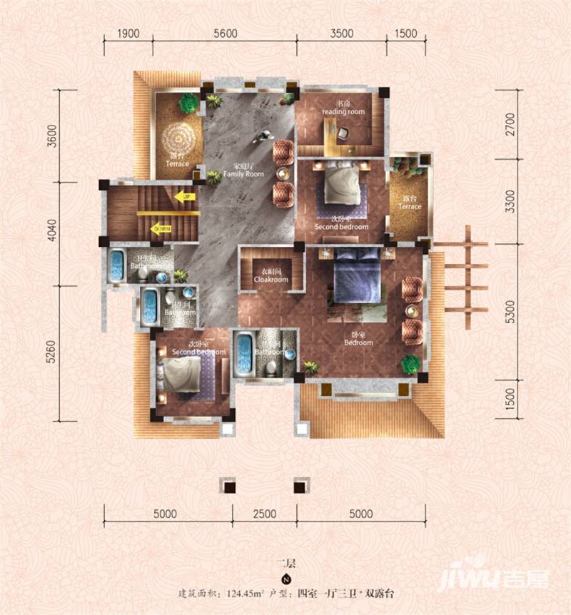 原树提香4室1厅3卫户型图