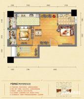 圣联香御公馆普通住宅54㎡户型图