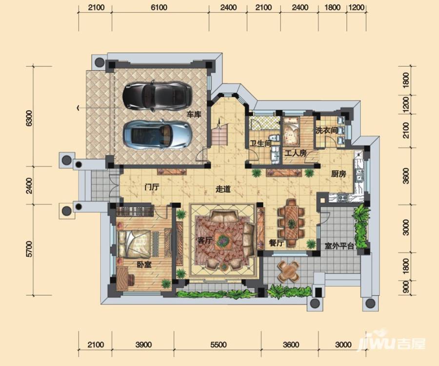 观澜天下四期普通住宅197.8㎡户型图