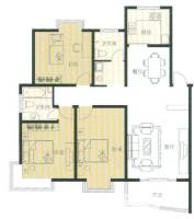 锦绣城市之光普通住宅111㎡户型图