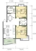 锦绣城市之光普通住宅85.5㎡户型图