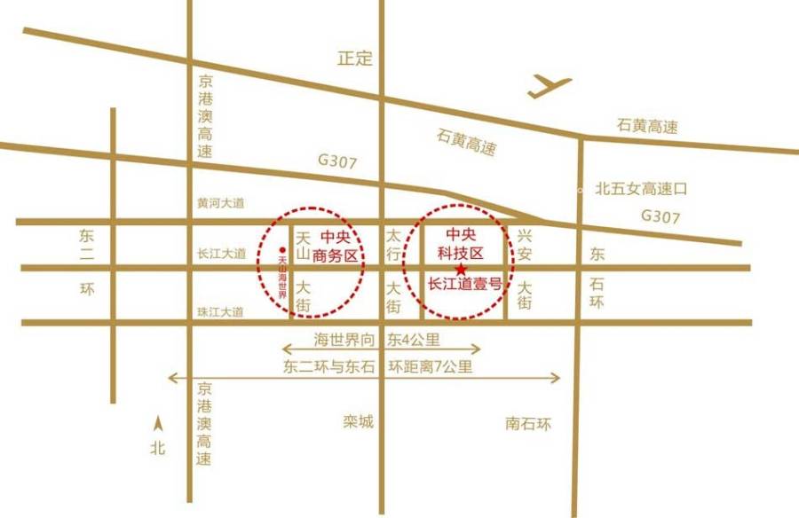 天山长江道壹号位置交通图图片