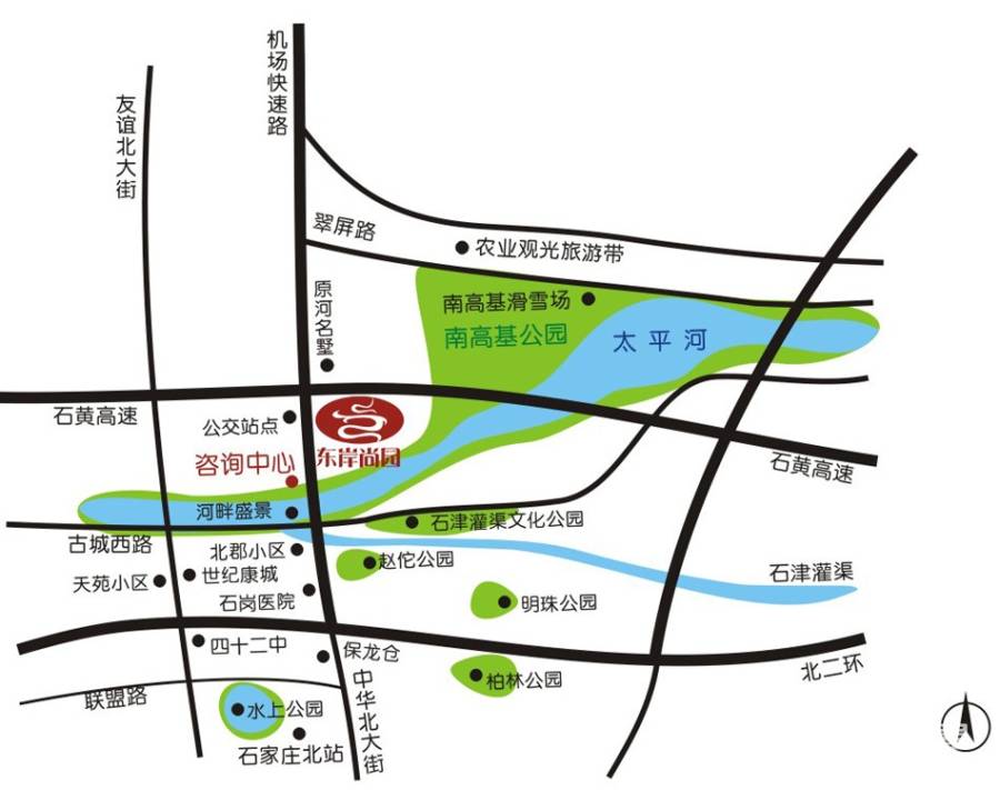 东岸尚园位置交通图图片