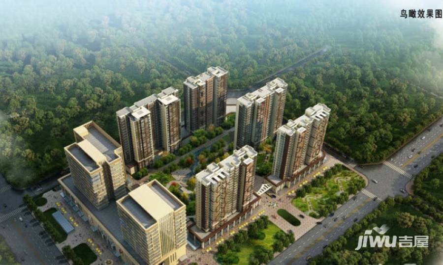 豪威大厦健达花苑效果图图片