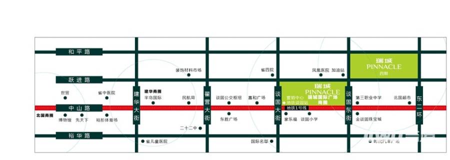 国瑞长安万达广场规划图图片