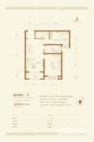 红石原著小区2室2厅1卫94.5㎡户型图