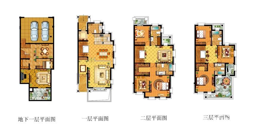 信达银郡花园效果图图片