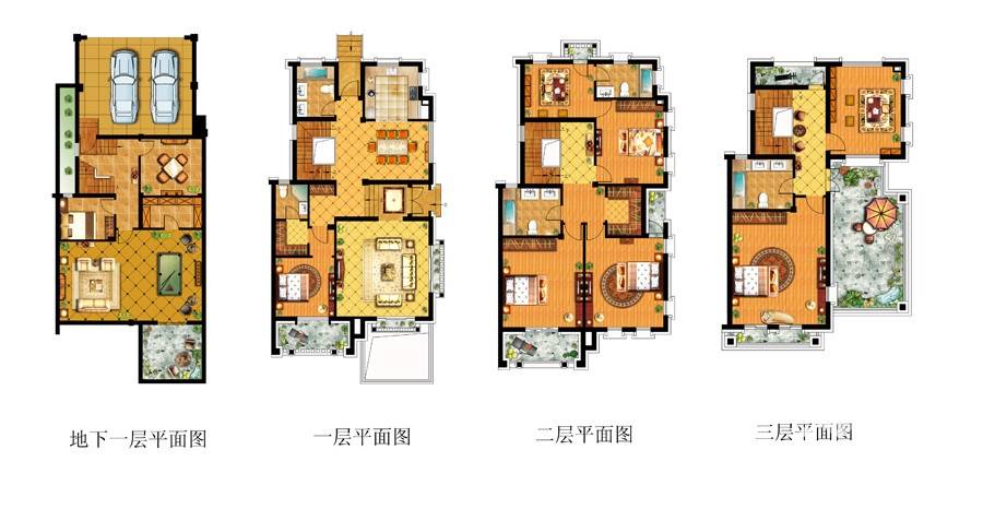 信达银郡花园效果图图片