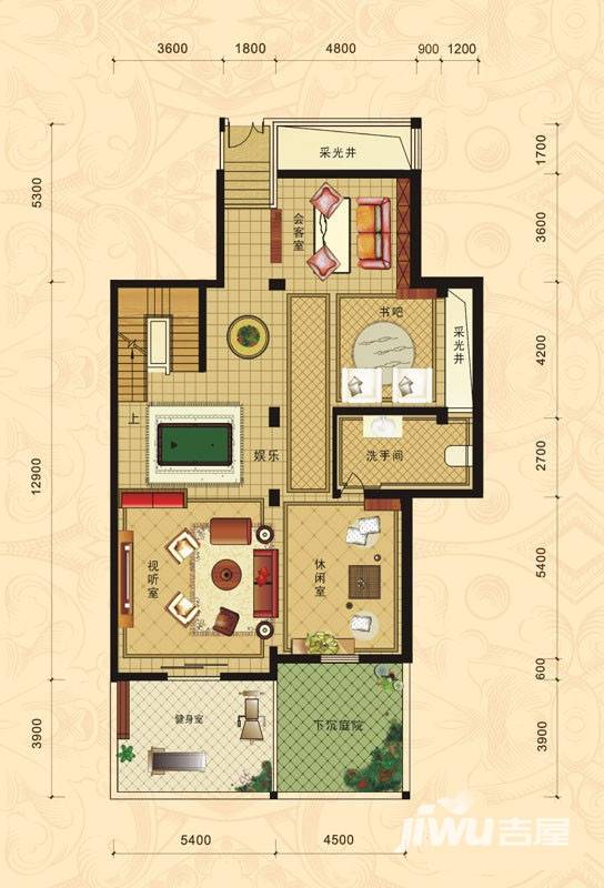 浪琴公馆普通住宅197㎡户型图