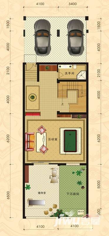 浪琴公馆普通住宅118㎡户型图