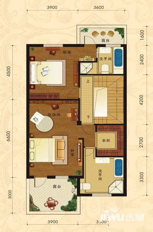 浪琴公馆普通住宅91.3㎡户型图