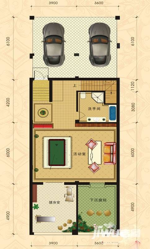 浪琴公馆普通住宅95㎡户型图