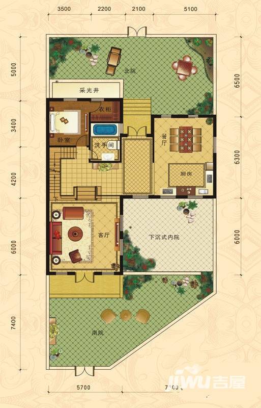 浪琴公馆普通住宅139.4㎡户型图