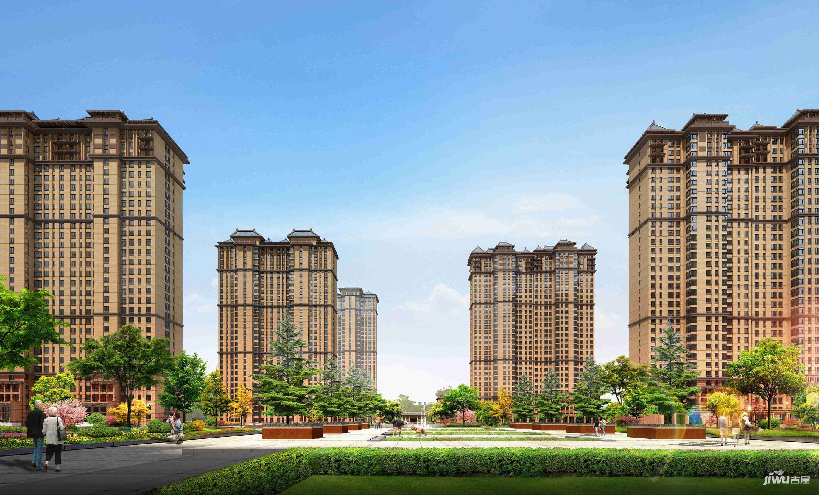 太原尖草坪北中环龙湾写意外景图/效果图15- 吉屋网