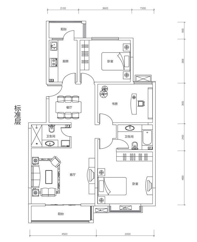 晋水上户型图