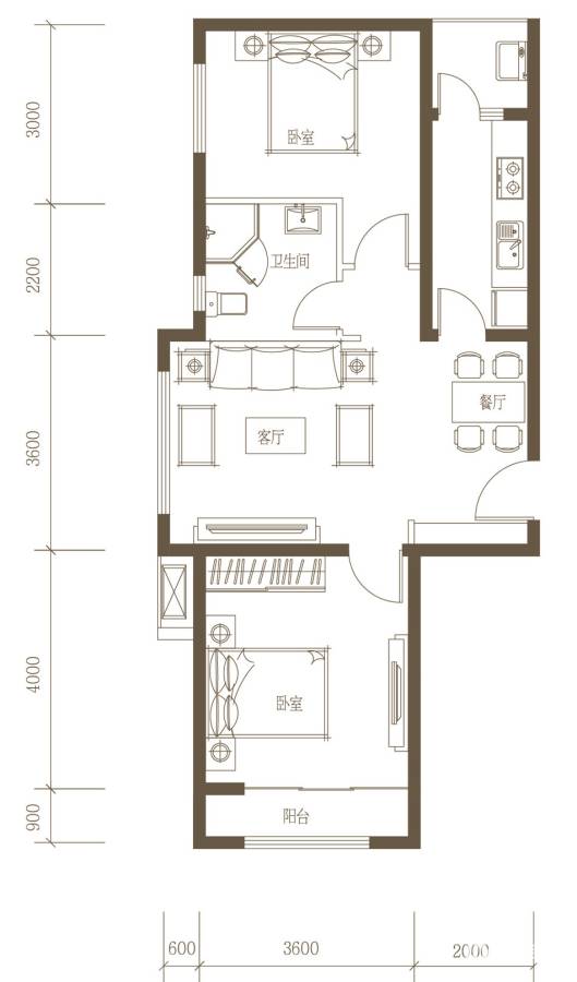 香悦澜溪普通住宅92.8㎡户型图