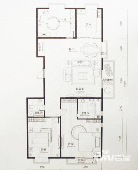 府东公园6栋普通住宅168㎡户型图