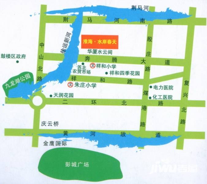 淮海水岸春天位置交通图图片