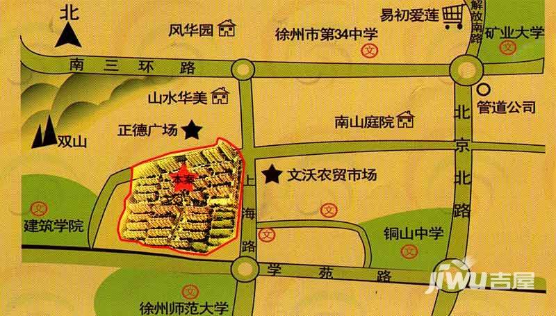 文泰康城位置交通图2