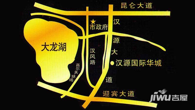 汉源国际华城位置交通图
