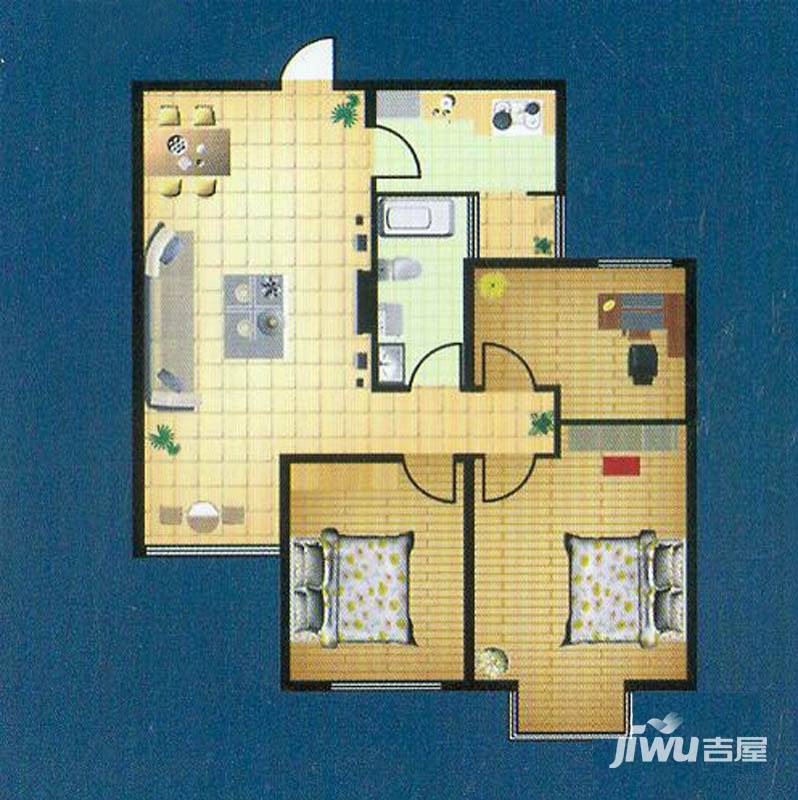 徐矿城普通住宅91.9㎡户型图