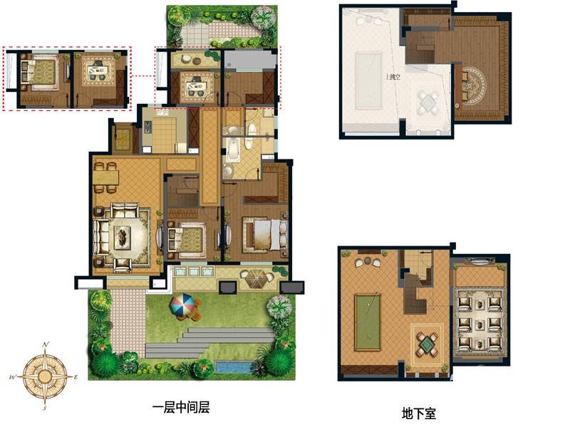 景瑞上府4室2厅2卫139㎡户型图