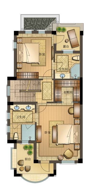 悦澜湾普通住宅219㎡户型图