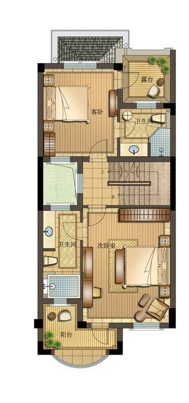 悦澜湾普通住宅188㎡户型图