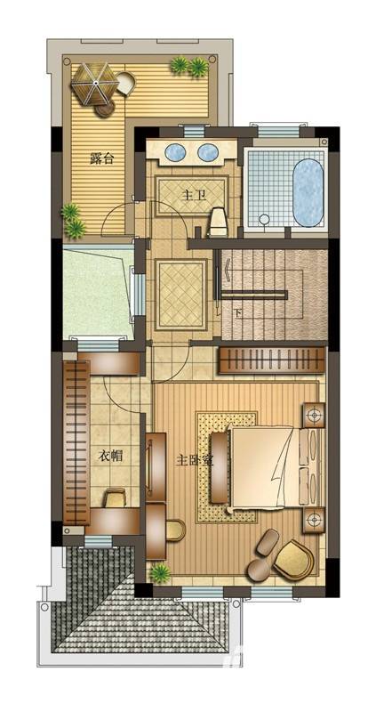 悦澜湾普通住宅197㎡户型图