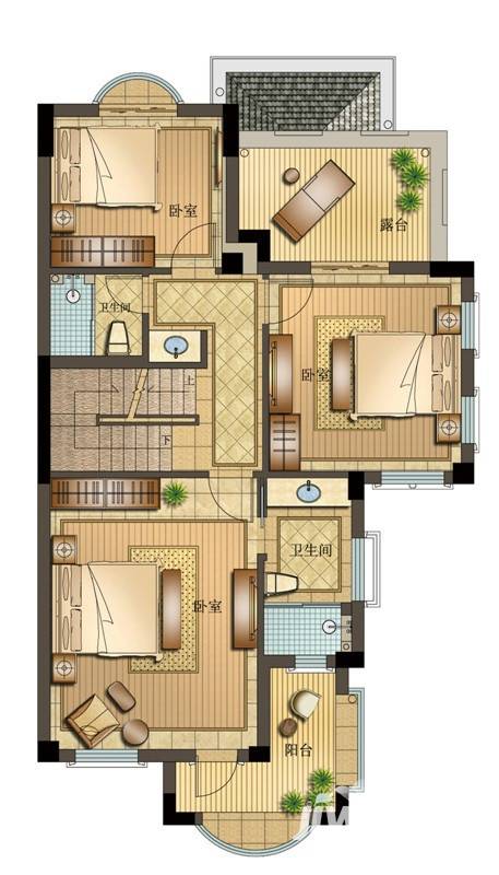 悦澜湾普通住宅226㎡户型图