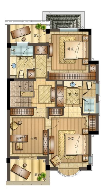 悦澜湾普通住宅235㎡户型图