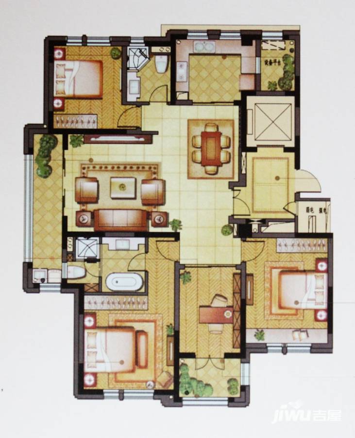 银亿钰鼎园4室2厅2卫150㎡户型图