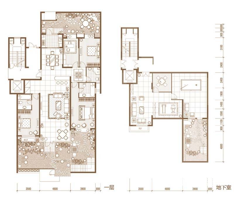 环球东方港城普通住宅190㎡户型图