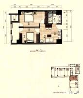 海顿公馆普通住宅90.5㎡户型图